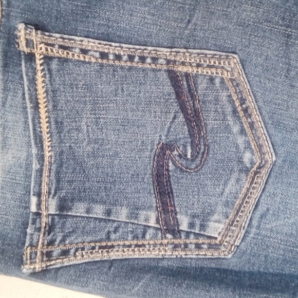 Silver Women's Elyse Straight Distressed Jeans Size 36/32 - Picture 6 of 8